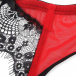 Ohyeah - Lace Garter Panty - Black/Red - M 照片-13