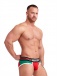 Mister B - Urban Lisbon Jock Brief - Red/Green - L photo-5