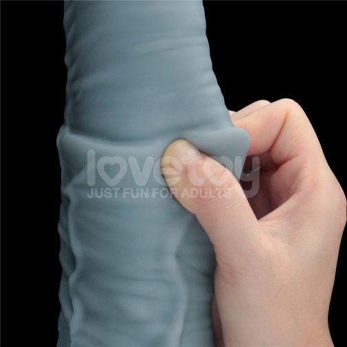 Lovetoy - 11" Thrusting Vibro Dildo - Blue photo