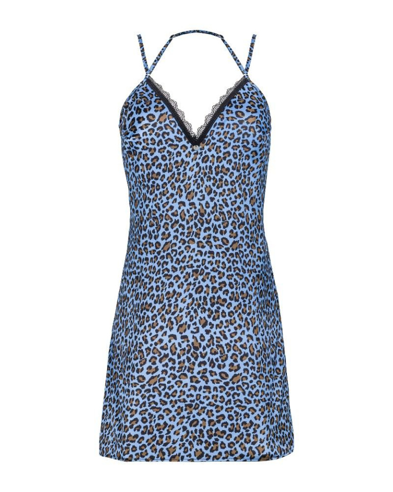 Obsessive - Nadines 連身裙連丁字褲 - 藍色 - 大碼/加大碼 照片