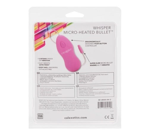 CEN - Micro Heated Bullet w Remote - Pink photo