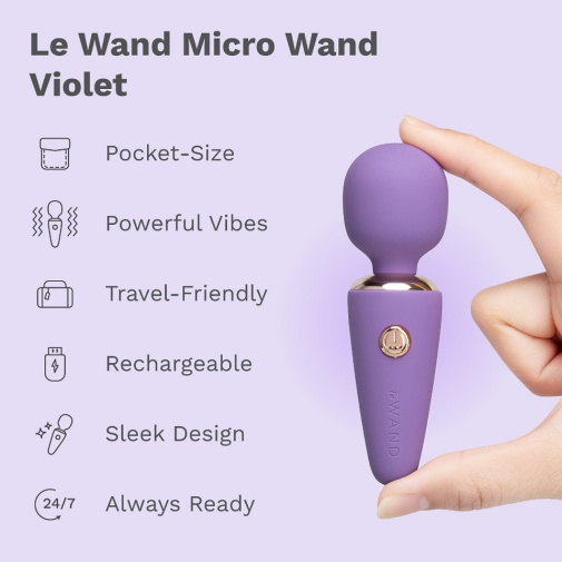 Le Wand - 迷你口袋按摩棒 - 紫色 照片