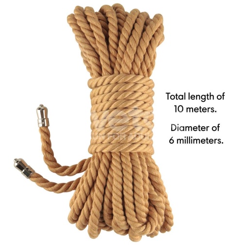 Lovetoy - Rebellion Reign Bondage Rope 10m - Natural photo