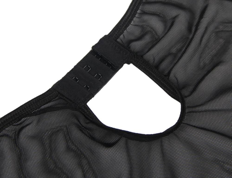 Ohyeah - Soft Sheer Babydoll - Black - XL photo