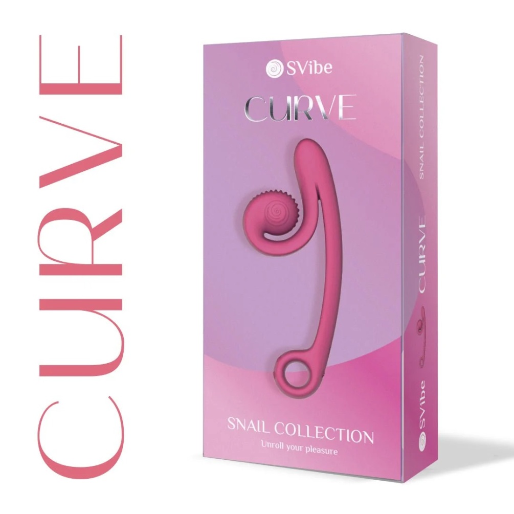 Discover the SVibe Curve, featuring an ergonomic shape for G... SVibe - Snail Curve Vibrator - Pink photo-5