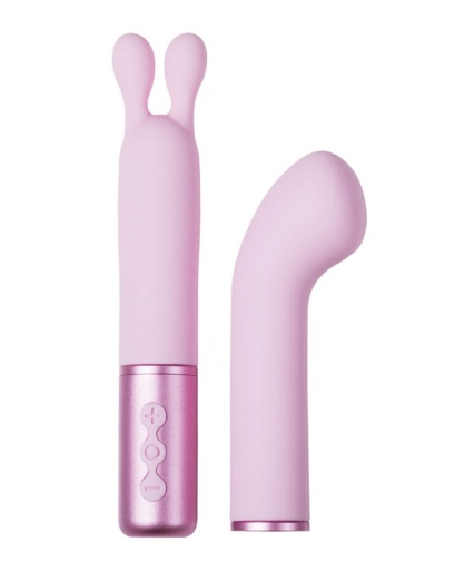 Honey Play Box - Interchangeable Heads Vibrator - Pink 照片