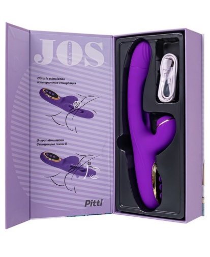 JOS - Pitti Air-Pulse Rabbit Vibrator - Purple photo