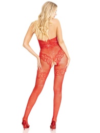 Leg Avenue - Just Between Us Bodystocking - Red 照片