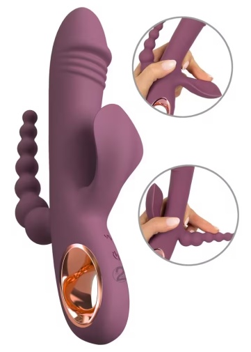 You2Toys - Slim Triple Plum Rabbit Vibrator - Purple 照片