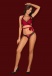 Obsessive - Sensuelia 2 pcs Set - Red - L/XL photo-3