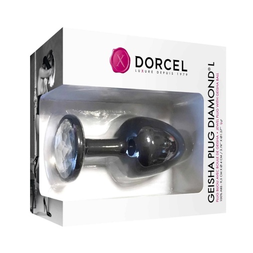 Dorcel - 重力滚球水晶底座后庭塞 大码 - 黑色 照片