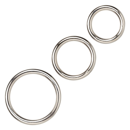 CEN - Metal Rings 3 pcs Set - Silver photo