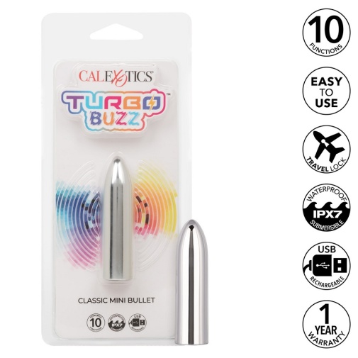 CEN - Turbo Buzz Classic Mini Vibro Bullet - Silver photo