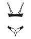 Obsessive - Nesari Crotchless Set - Black - XS/S photo-4