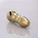 MT - Anal Plug 139x35mm - Golden/Red photo-4