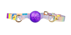 FAAK - Bead Lock Ball Gag S - Purple photo