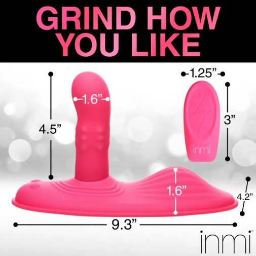 Inmi - Spin 'N' Grind Rotating Vibrator - Pink photo