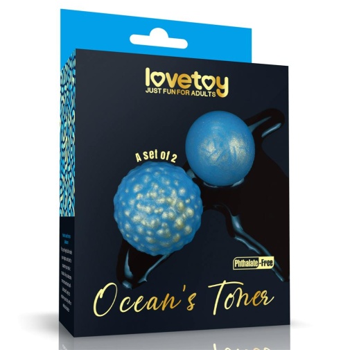 Lovetoy - Ocean's Toner Kegel 蛋形收阴球套装 - 蓝色 照片