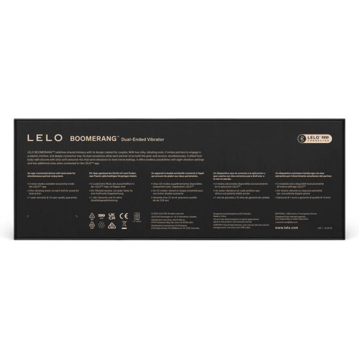 Lelo - Boomerang App Dual-Ended Vibrator - Coral Red photo