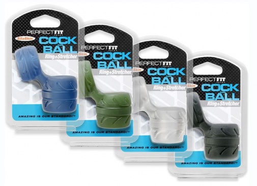 Perfect Fit - SilaSkin Cock & Ball Ring - Clear photo