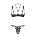 Obsessive - Olianna Crotchless 2 pcs Set - Black - L/XL photo-5