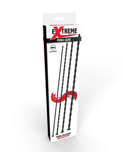 Hidden Desire - Penis Dilator Set S - Black photo