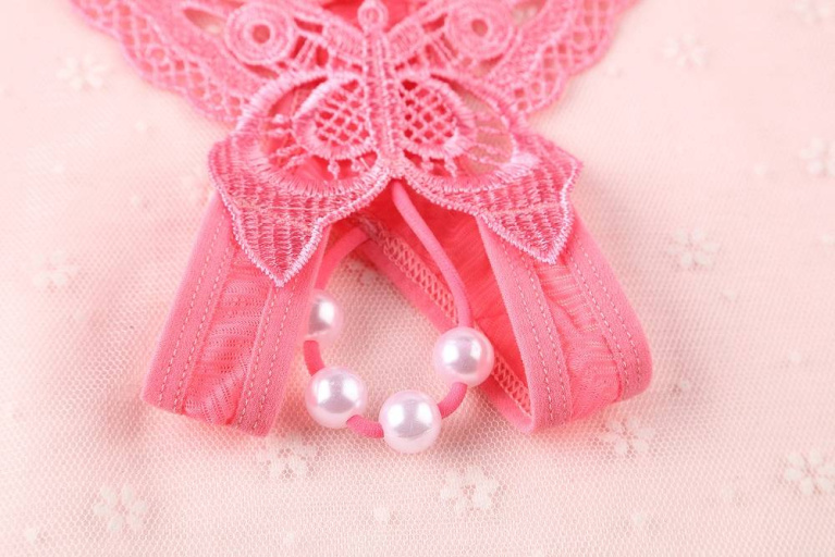 SB - Thong w Pearls 203 - Watermelon Pink photo