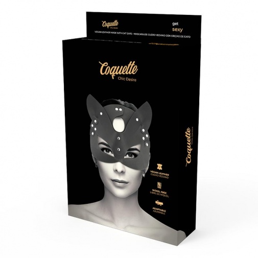 Coquette - Mask w Cat Ears - Black photo