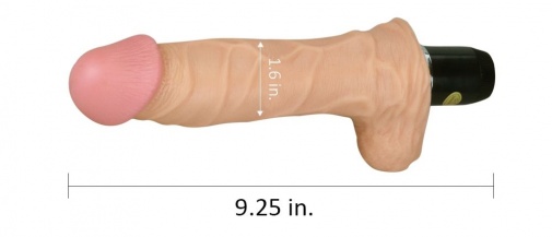 Lovetoy - 9.25" Real feel Flexi Vibrator - Flesh photo