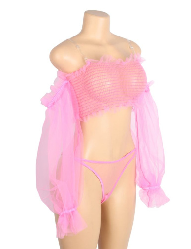 Ohyeah - Sexy Mesh Set - Pink - XL 照片