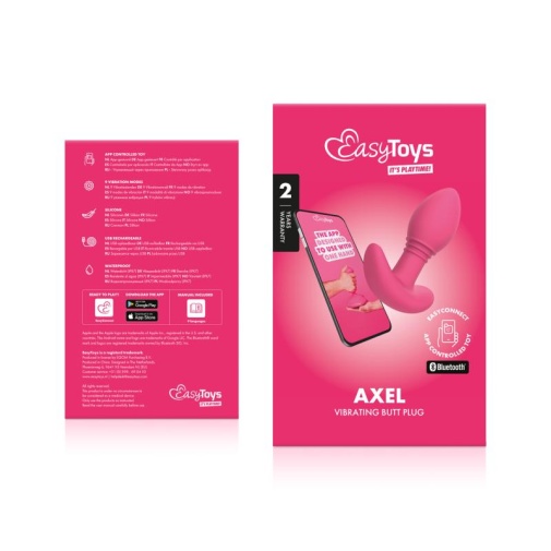 Easytoys - Axel APP EasyConnect Vibro Plug - Pink photo