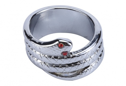 MT - Snake Cock Ring 30mm - Silver photo