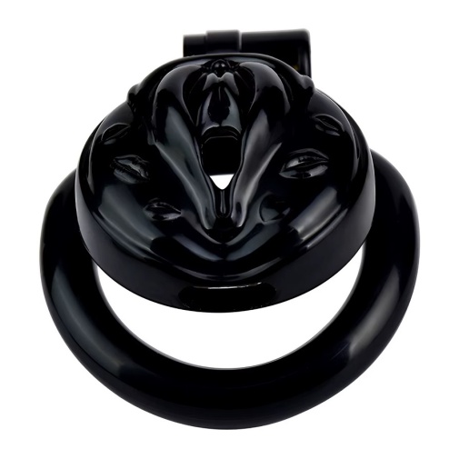 FAAK - Pussy Resin Chastity Cage 212 45mm - Black photo