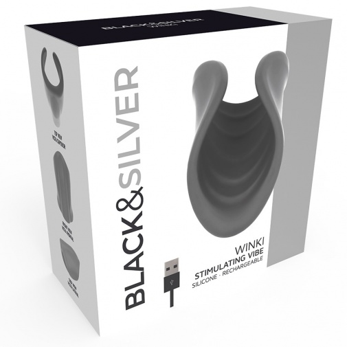 Black&Silver - Winki Vibro Masturbator - Black photo