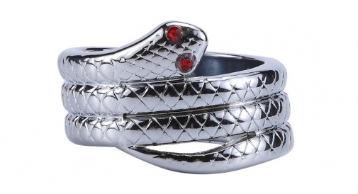 MT - Snake Cock Ring 30mm - Silver photo