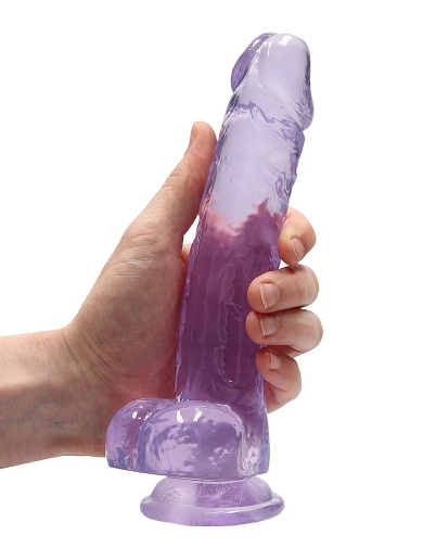 RealRock - 8" Realistic Dildo w Balls - Purple 照片