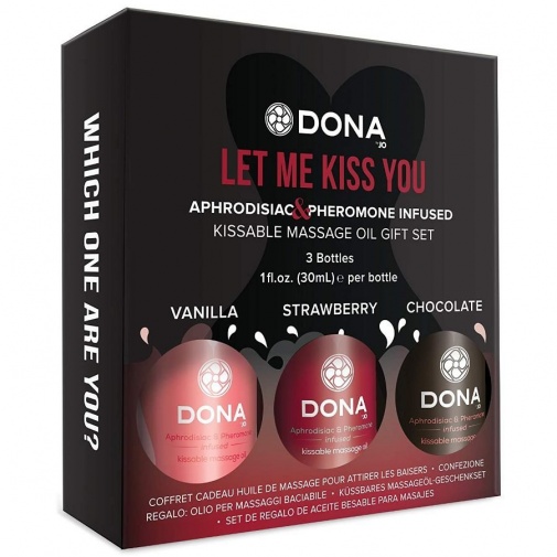 Dona - Kissable Massage Kit Let Me Kiss You - 3 x 30ml photo