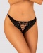 Obsessive - Sedila Crotchless Panties - Black - L/XL photo-3