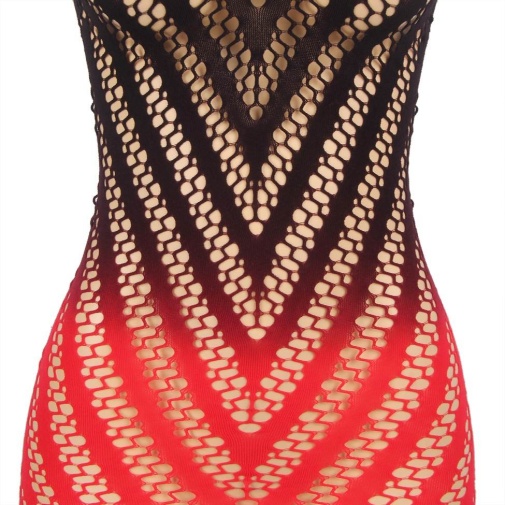 Ohyeah - Gradient Dress - Black/Red - XL photo