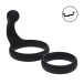 Levelz - Double Cockring w Anal Stimulator - Black 照片-3