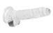 RealRock - 7" Realistic Dildo w Balls - Clear photo-4