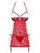 Obsessive - Rediosa Chemise & Thong - Red - S/M photo-7