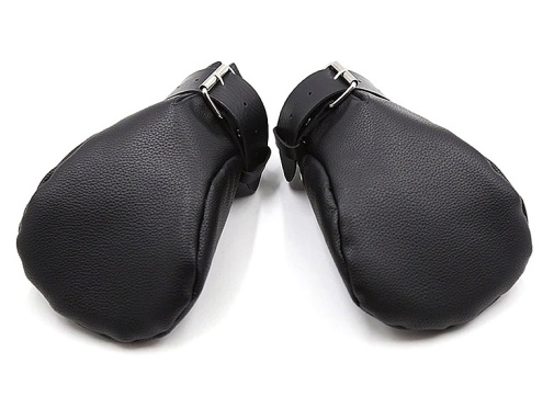 Ouch - Neoprene Lined Fist Mittens - Black photo