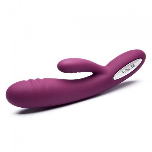 SVAKOM - Adonis Ribbed Warming Vibrator - Violet photo