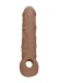 RealRock - Penis Sleeve 8" - Brown photo-3