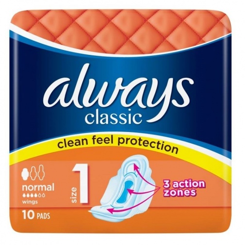 Always - Classic Normal With Wings 10's Pack photo
