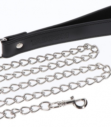 Taboom - Collar w Chain Leash - Black photo