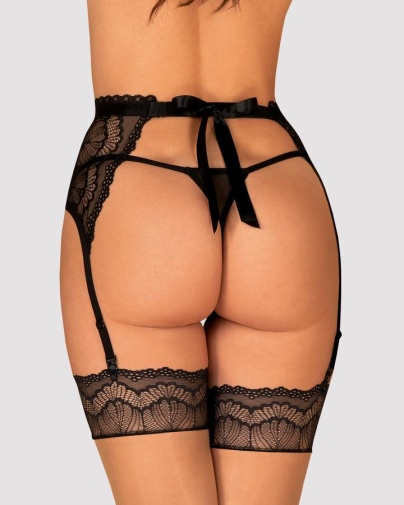 Obsessive - Isabellia Garter Belt - Black - L/XL photo