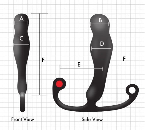 Aneros - Eupho Syn Trident Prostate Massager - Black photo