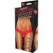 Hustler - Clitoral Stimulating Thong With Beads - Red - ML photo-5